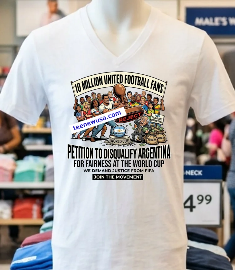 Ban Argentina From Fifa World Cup Meme T Shirt - white-t-shirt Ban Argentina From Fifa World Cup Meme T Shirt White T Shirt 5