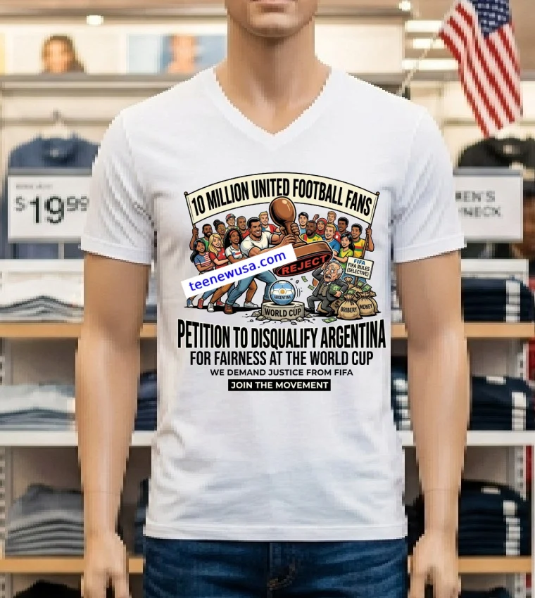 Ban Argentina From Fifa World Cup Meme T Shirt - white-t-shirt Ban Argentina From Fifa World Cup Meme T Shirt White T Shirt