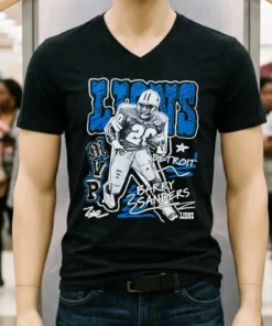 Barry Sanders Detroit Lions Mvp Vintage Shirt