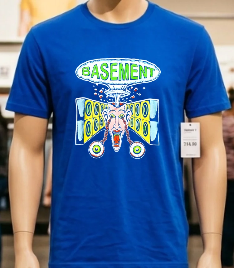 Basement Blown Speaker Shirt - blue-shirt Basement Blown Speaker Shirt Blue Shirt
