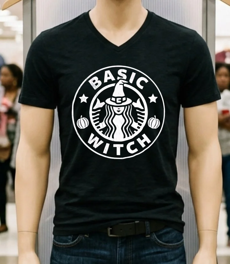 Basic Witch Halloween Pumpkin Shirt - balck-shirt Basic Witch Halloween Pumpkin Shirt Balck Shirt 1
