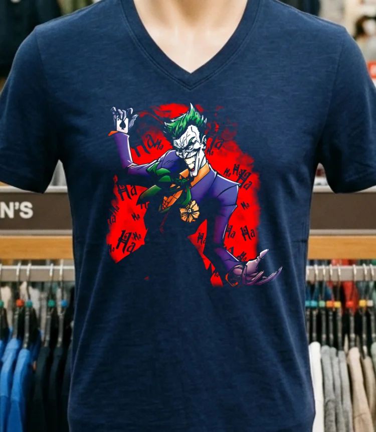 Batman Joker Comic Halloween Shirt - navy-shirt Batman Joker Comic Halloween Shirt Navy Shirt 1