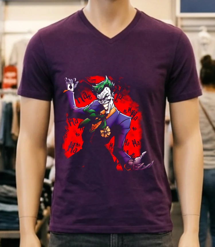 Batman Joker Comic Halloween Shirt - purple-shirt Batman Joker Comic Halloween Shirt Purple Shirt