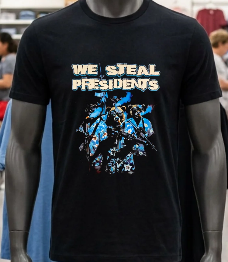 Bears We Steal Presidents Shirt - balck-shirt Bears We Steal Presidents Shirt Balck Shirt 1