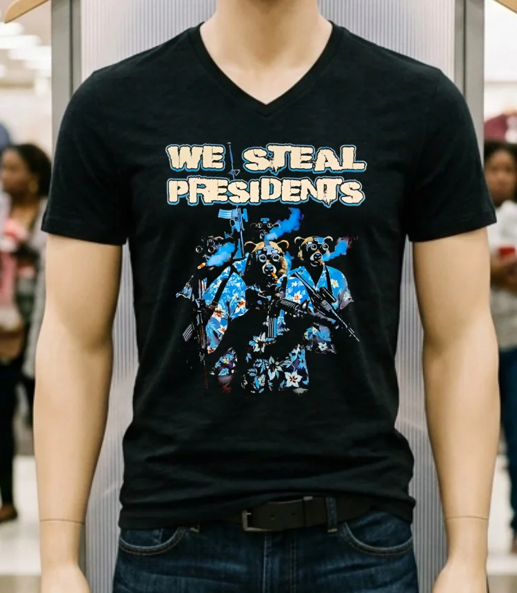 Bears We Steal Presidents Shirt - balck-shirt Bears We Steal Presidents Shirt Balck Shirt
