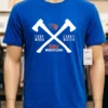Beaver Head And Osu Wrestling Logos Shirt Blue Shirt
