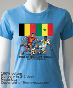 Belgium Vs Senegal World Cup 2026 In Seattle (Lumen Field) T Shirt