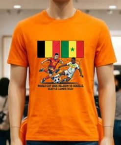 Belgium Vs Senegal World Cup 2026 In Seattle (Lumen Field) T Shirt