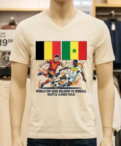 Belgium Vs Senegal World Cup 2026 In Seattle (Lumen Field) T Shirt