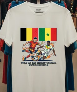 Belgium Vs Senegal World Cup 2026 In Seattle (Lumen Field) T Shirt