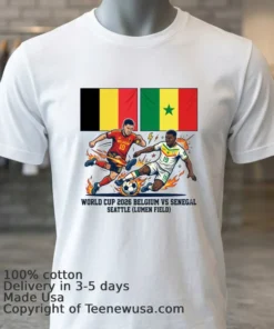 Belgium Vs Senegal World Cup 2026 In Seattle (Lumen Field) T Shirt