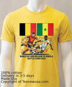 Belgium Vs Senegal World Cup 2026 In Seattle (Lumen Field) T Shirt