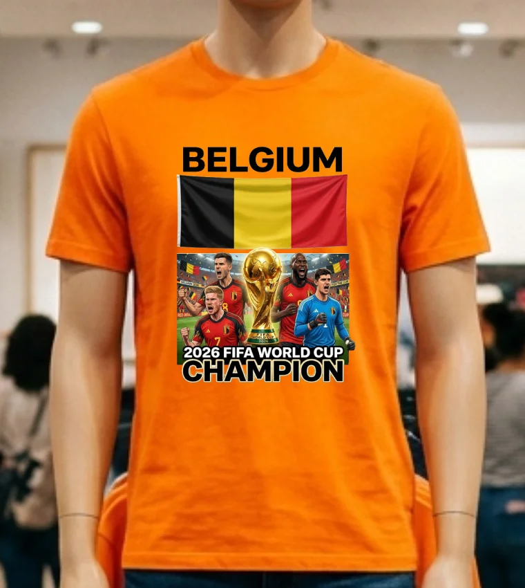 Belgium World Cup 2026 T Shirt - orange-shirt Belgium World Cup 2026 T Shirt Orange Shirt