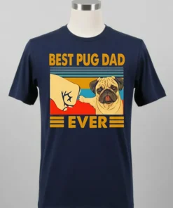 Best Pug Dad Ever Vintage Shirt