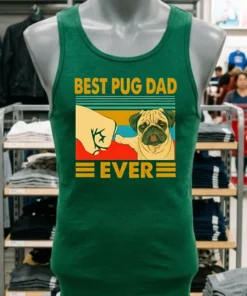 Best Pug Dad Ever Vintage Shirt