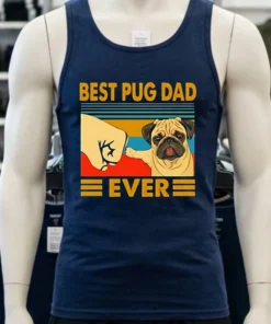 Best Pug Dad Ever Vintage Shirt
