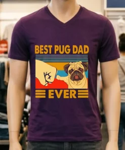 Best Pug Dad Ever Vintage Shirt
