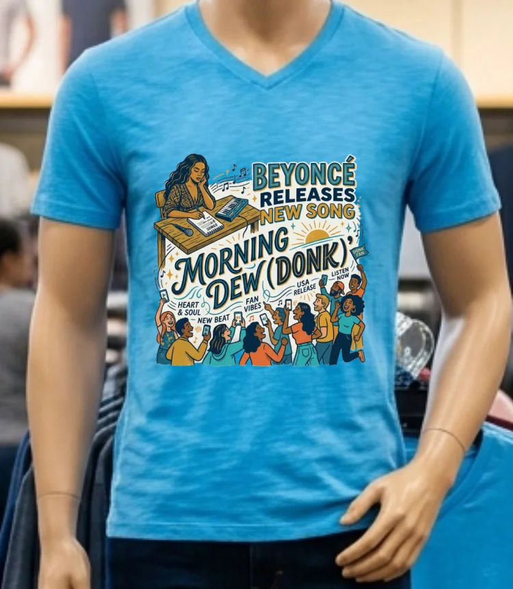 Beyonce Releases New Song Morning Dew Donk T Shirt Blue Shirt