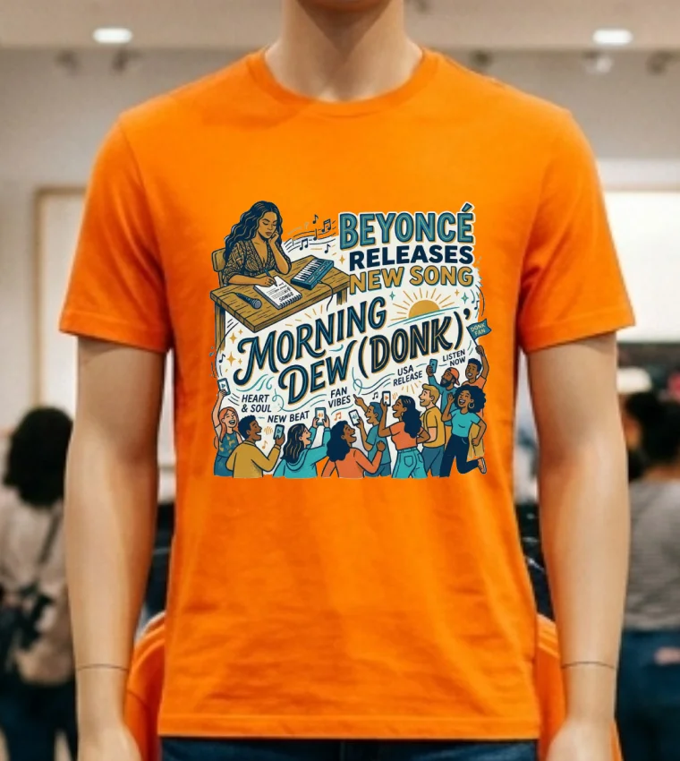 Beyoncé Releases New Song Morning Dew (Donk) T Shirt - orange-shirt Beyonce Releases New Song Morning Dew Donk T Shirt Orange Shirt