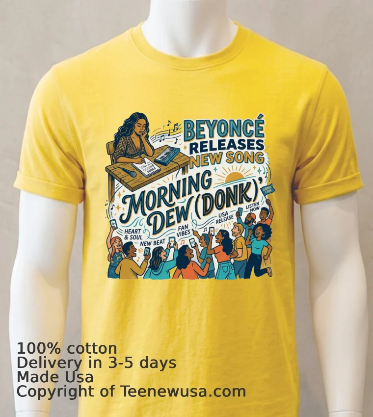 Beyonce Releases New Song Morning Dew Donk T Shirt Yellow T Shirt