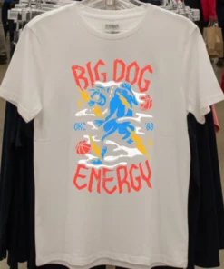 Big Dog Energy Okc Lightning Bulldog Basketball Shirt White T Shirt 2