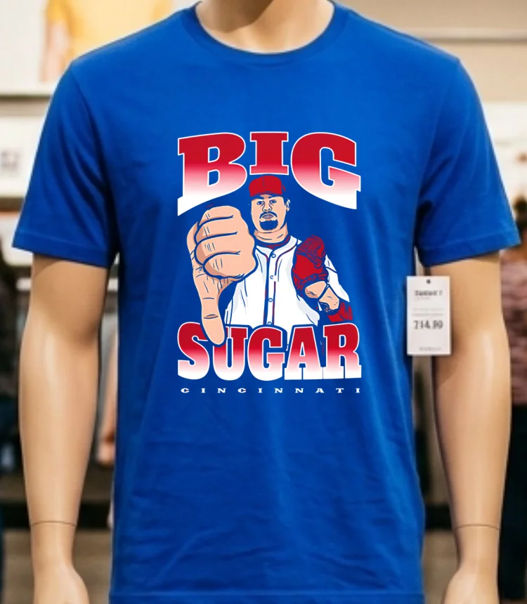 Big Sugar Zach Maxwell Baseball Shirt - blue-shirt Big Sugar Zach Maxwell Baseball Shirt Blue Shirt