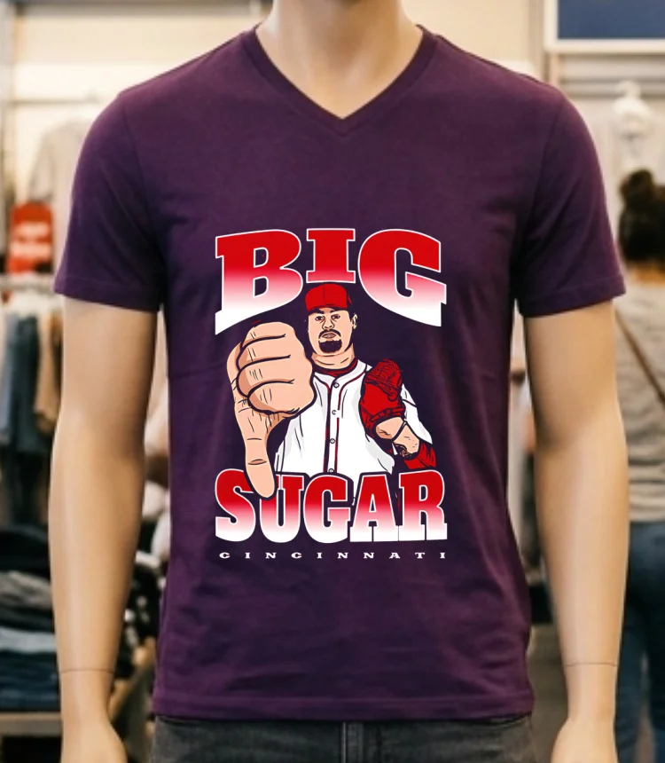 Big Sugar Zach Maxwell Baseball Shirt Purple Shirt