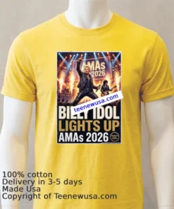 Billy Idol Lights Up Amas 2026 T Shirt
