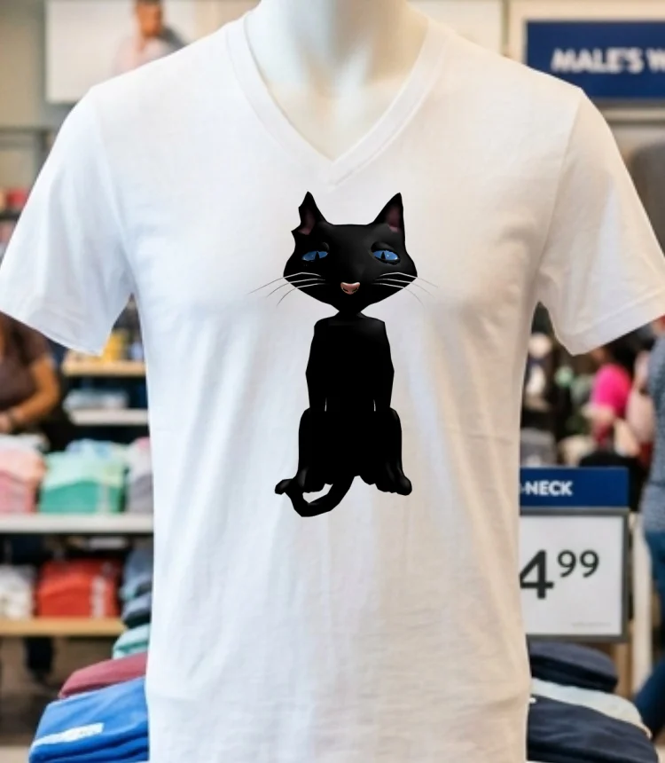 Black Cat Coraline Outfit Roblox Shirt - white-t-shirt Black Cat Coraline Outfit Roblox Shirt White T Shirt 1