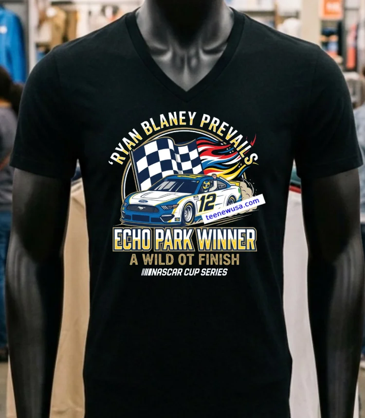 Blaney Dominates Nascar In Echopark Victory In Wild Ot T Shirt - balck-shirt Blaney Dominates Nascar In Echopark Victory In Wild Ot T Shirt Balck Shirt 1