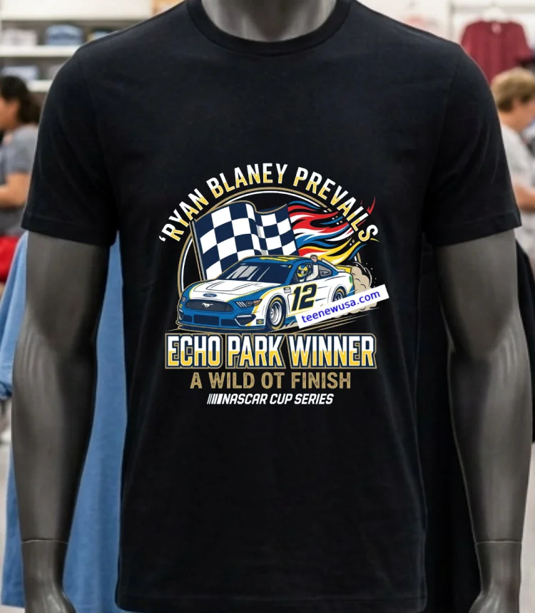 Blaney Dominates Nascar In Echopark Victory In Wild Ot T Shirt - balck-shirt Blaney Dominates Nascar In Echopark Victory In Wild Ot T Shirt Balck Shirt