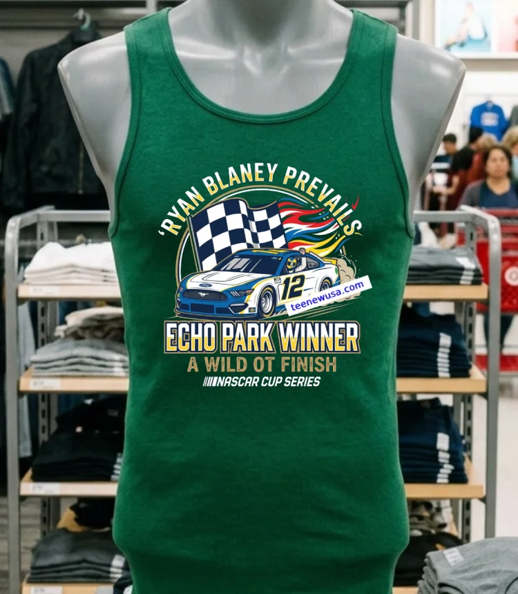 Blaney Dominates Nascar In Echopark Victory In Wild Ot T Shirt Green Shirt