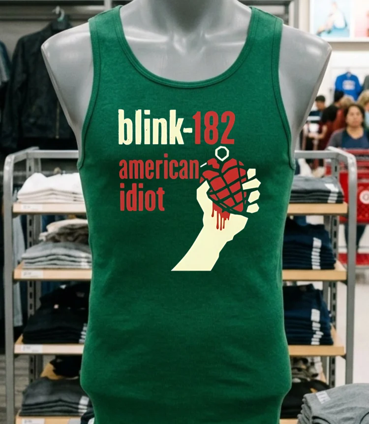 Blink 182 American Idiot Shirt Green Shirt