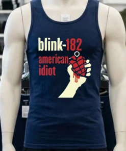 Blink 182 American Idiot Shirt Navy Shirt
