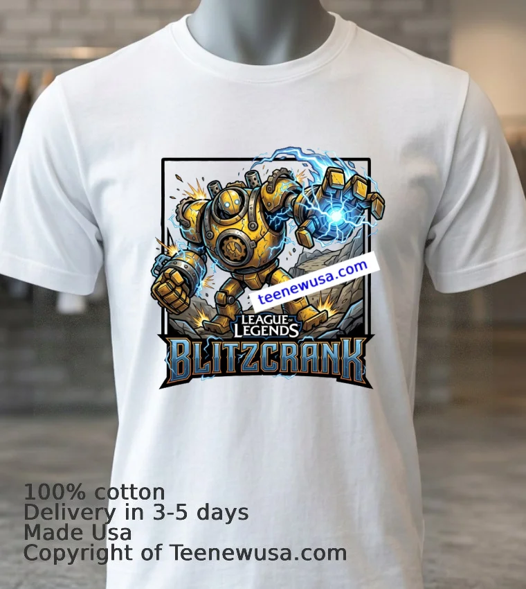 Blitzcrank League Of Legends T Shirt White T Shirt 3