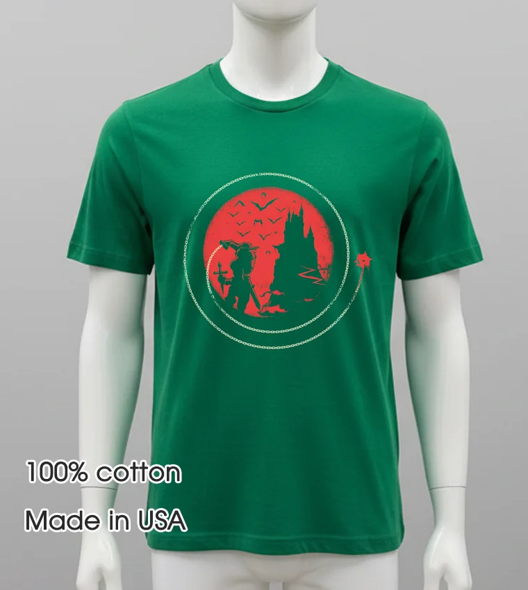 Blood Moon Red Shirt - green-shirt Blood Moon Red Shirt Green Shirt