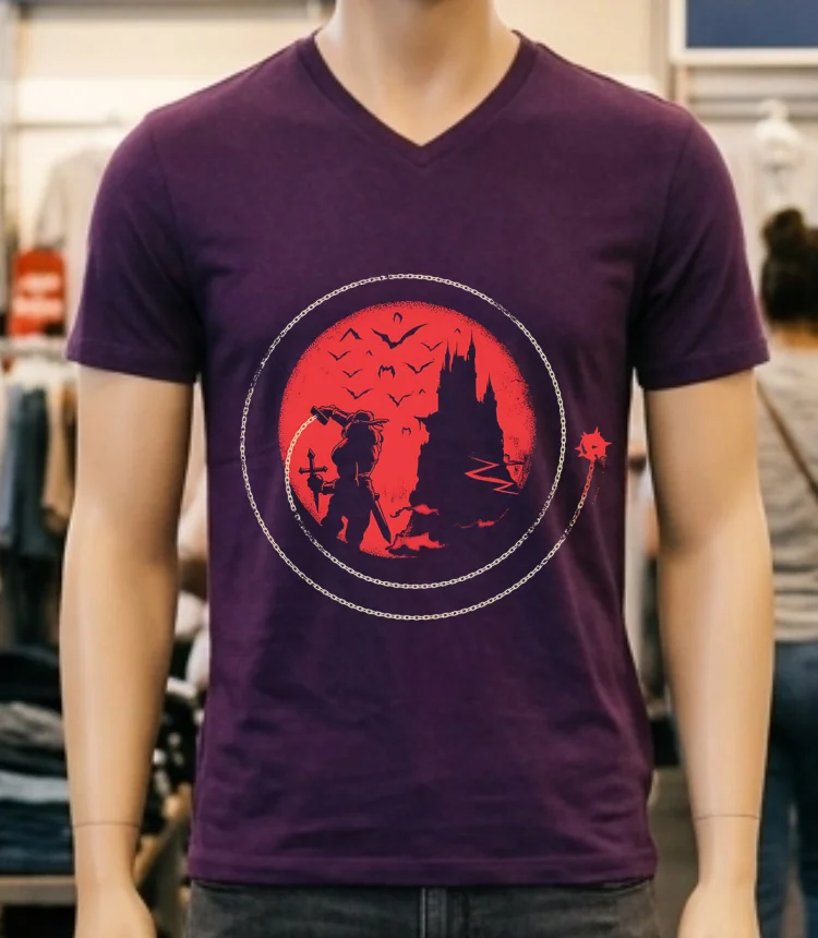 Blood Moon Red Shirt - purple-shirt Blood Moon Red Shirt Purple Shirt