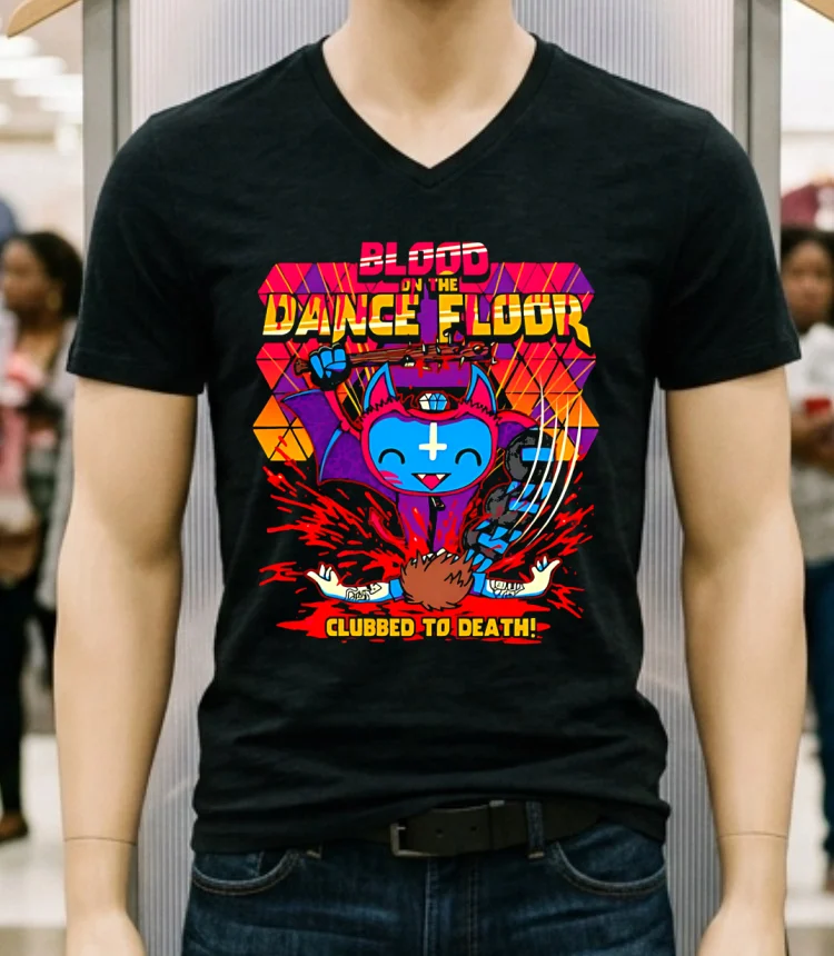Blood On The Dance Floor Clubbed To Death Shirt - balck-shirt Blood On The Dance Floor Clubbed To Death Shirt Balck Shirt 1