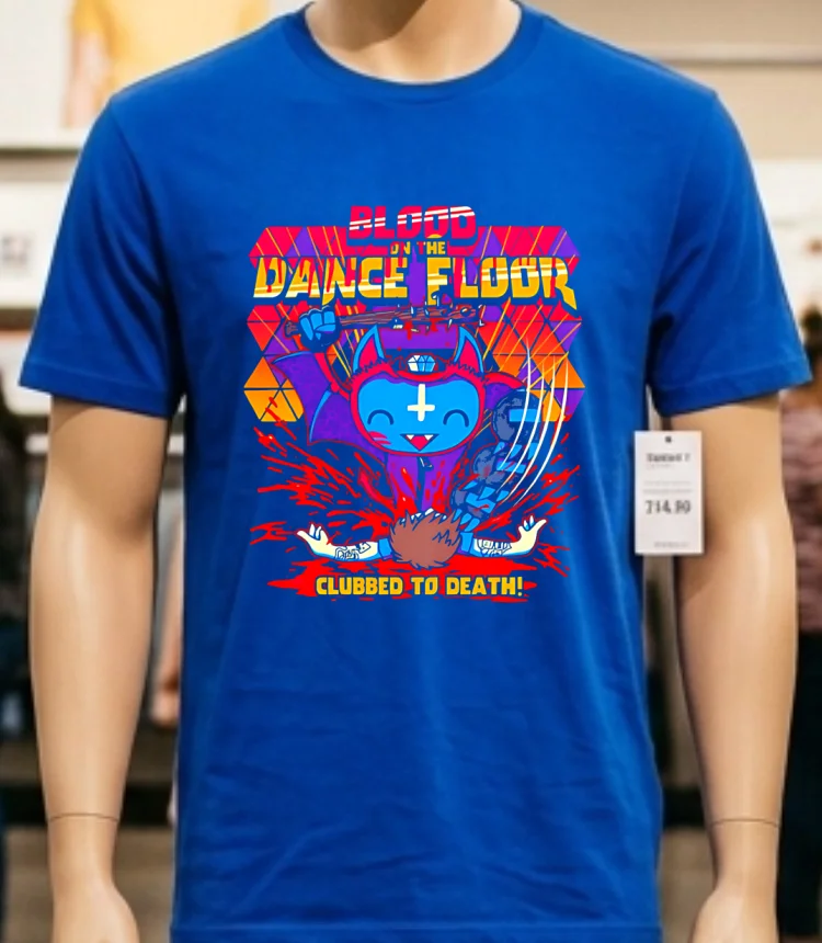 Blood On The Dance Floor Clubbed To Death Shirt - blue-shirt Blood On The Dance Floor Clubbed To Death Shirt Blue Shirt
