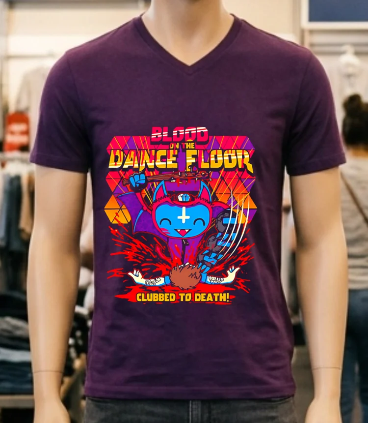 Blood On The Dance Floor Clubbed To Death Shirt Purple Shirt