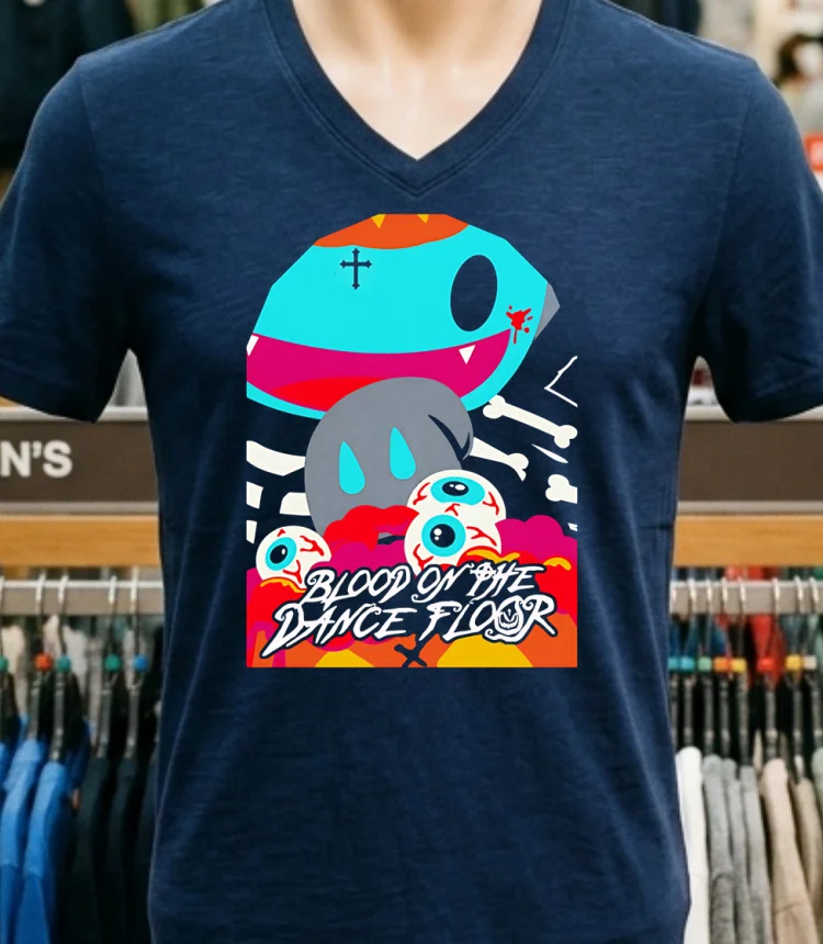 Blood On The Dance Floor Halloween Shirt Navy Shirt 1