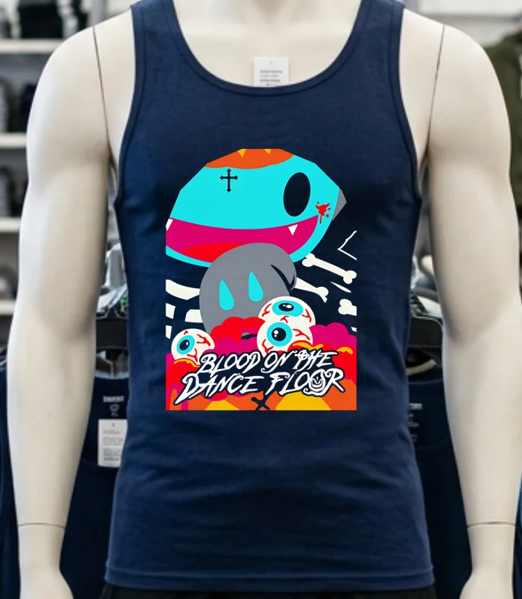 Blood On The Dance Floor Halloween Shirt - navy-shirt Blood On The Dance Floor Halloween Shirt Navy Shirt