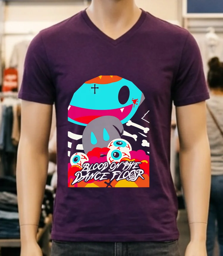 Blood On The Dance Floor Halloween Shirt - purple-shirt Blood On The Dance Floor Halloween Shirt Purple Shirt