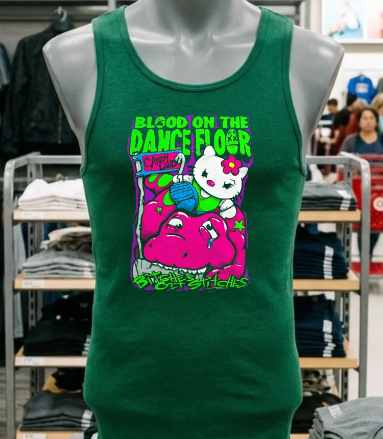 Blood On The Dance Floor Hello Kitty Shirt Green Shirt