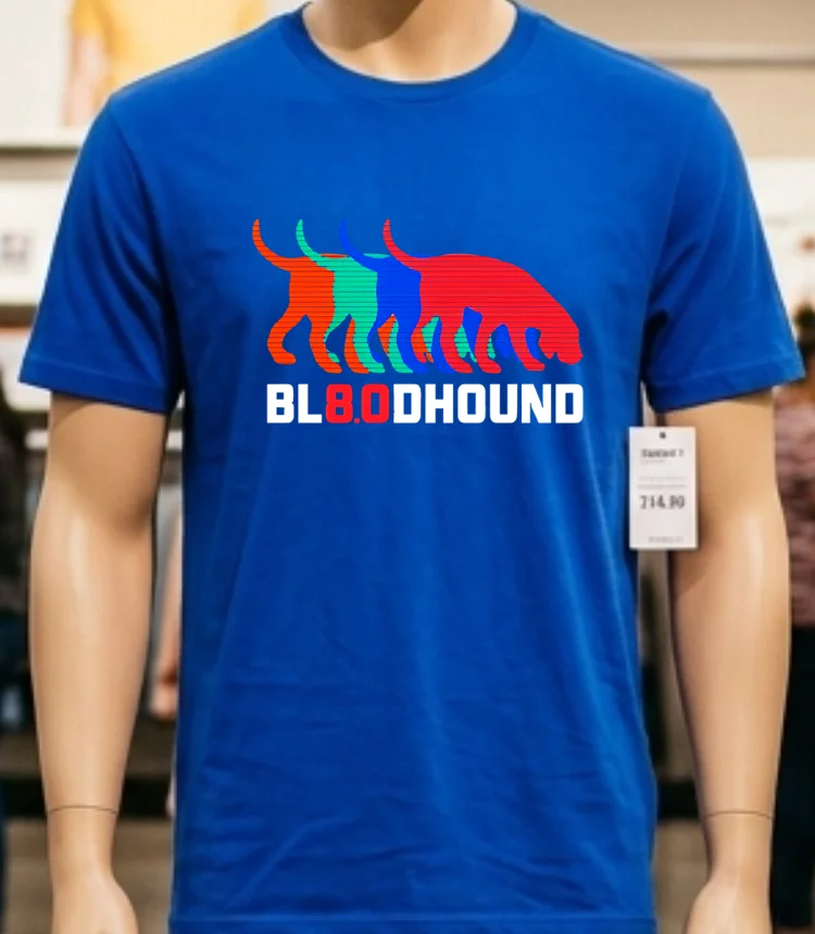 Bloodhound 8.0 Logo Shirt - blue-shirt Bloodhound 80 Logo Shirt Blue Shirt