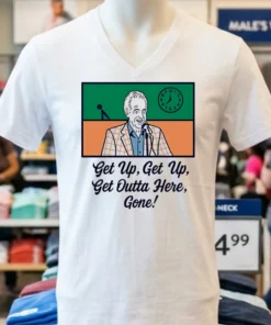 Bob Uecker Get Up Get Outta Here Gone Mr Baseball Milwaukee Brewers 2025 Shirt