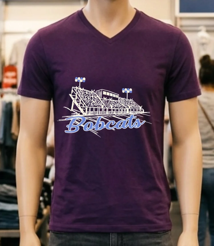 Bobcats Stadium Shirt - purple-shirt Bobcats Stadium Shirt Purple Shirt