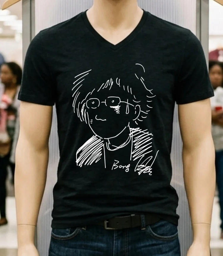 Bong Joon Ho Self Portrait Shirt - balck-shirt Bong Joon Ho Self Portrait Shirt Balck Shirt