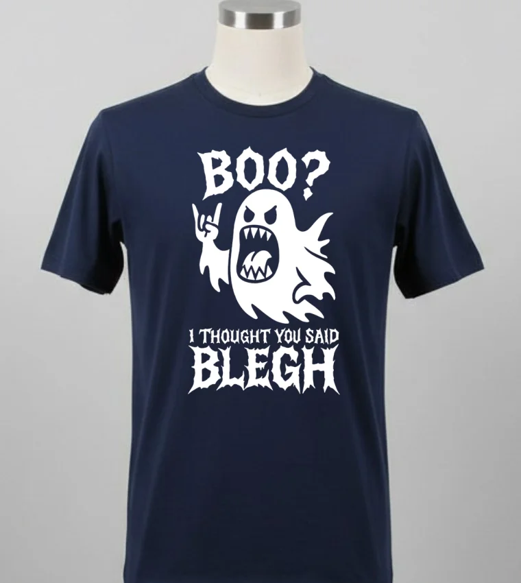 Boo I Thought You Said Blegh Halloween Shirt - balck-shirt Boo I Thought You Said Blegh Halloween Shirt Balck Shirt
