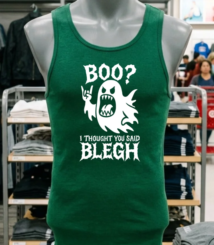 Boo I Thought You Said Blegh Halloween Shirt - green-shirt Boo I Thought You Said Blegh Halloween Shirt Green Shirt